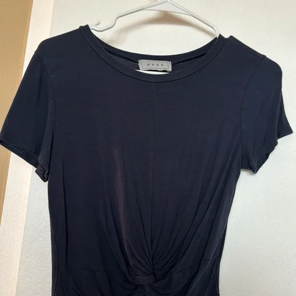 Gaze Navy Blue Crop Top - Picture 3 of 4
